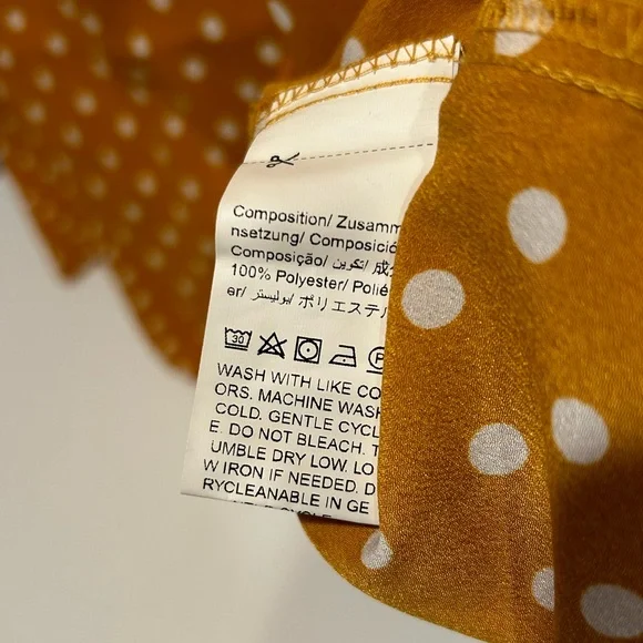 SHEIN Mustard Yellow Polka Dot Dress - Picture 14 of 14